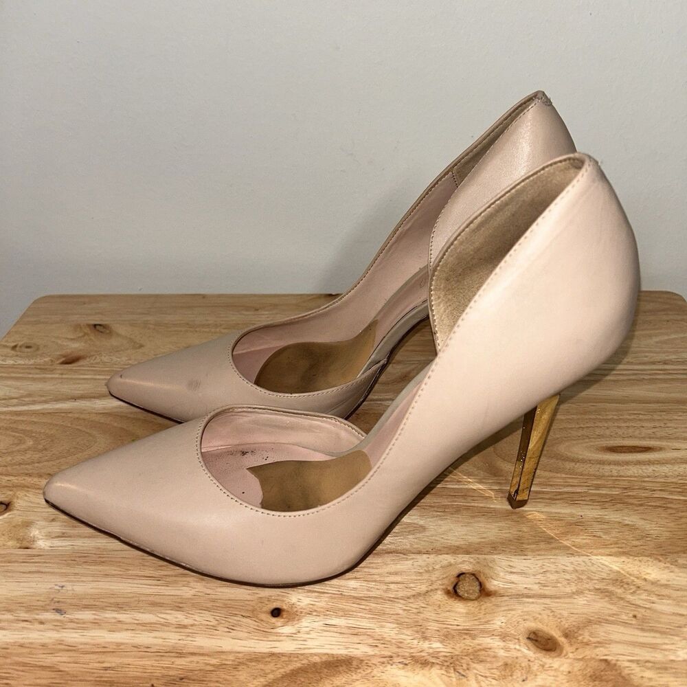 Aldo Danenberg Nude Pointed Toe Heels Stiletto Pumps Women’s Size 10 - Picture 5 of 8